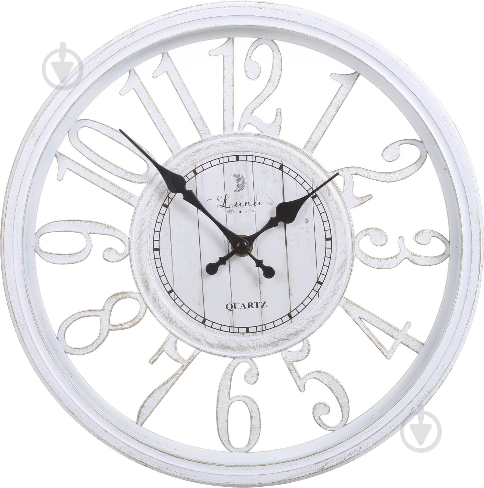 Годинник настінний Benefit 30,5 см білий Luna - фото 1