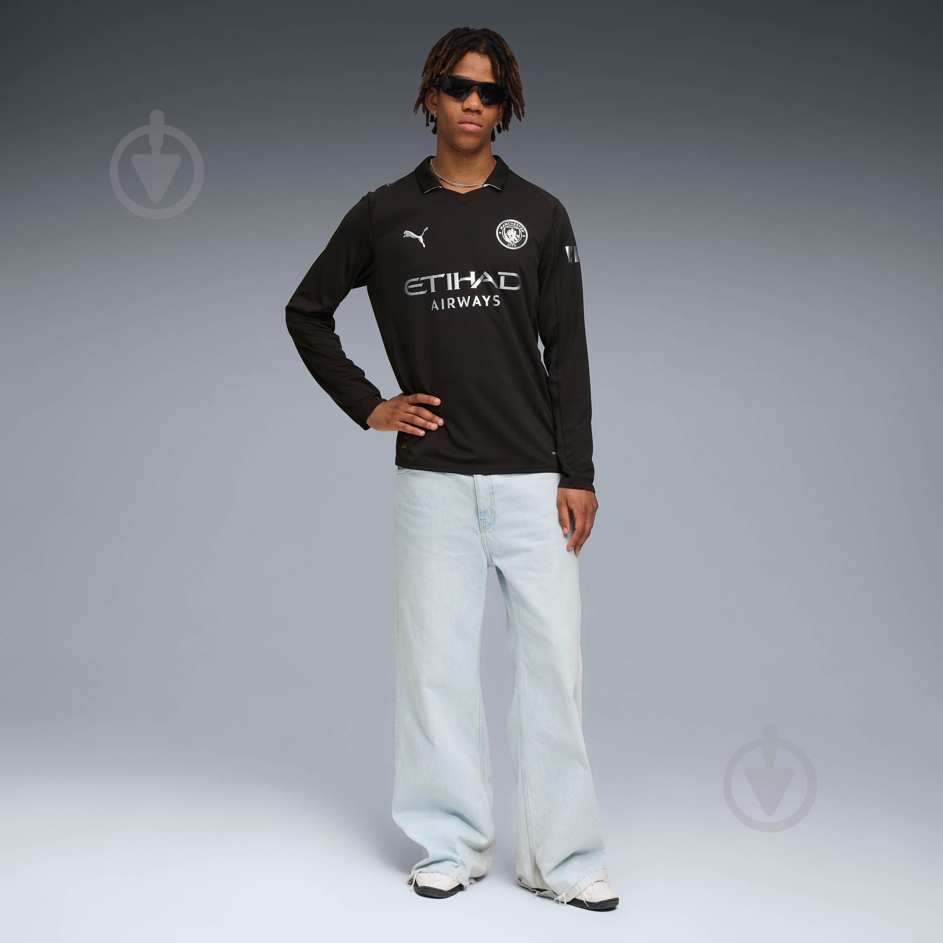 Футболка Puma MCFC Away Jersey Replica LS 78035102 р.M синий - фото 5 Футболка Puma MCFC Away Jersey Replica LS 78035102 р.M синий - фото 5