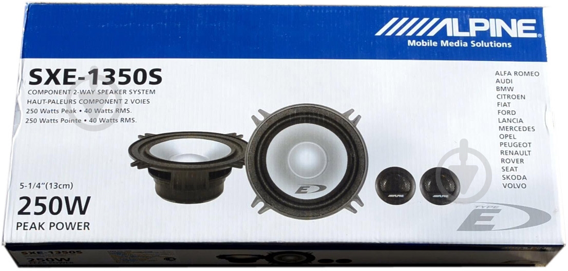 Автоакустика Alpine SXE-1350S - фото 2