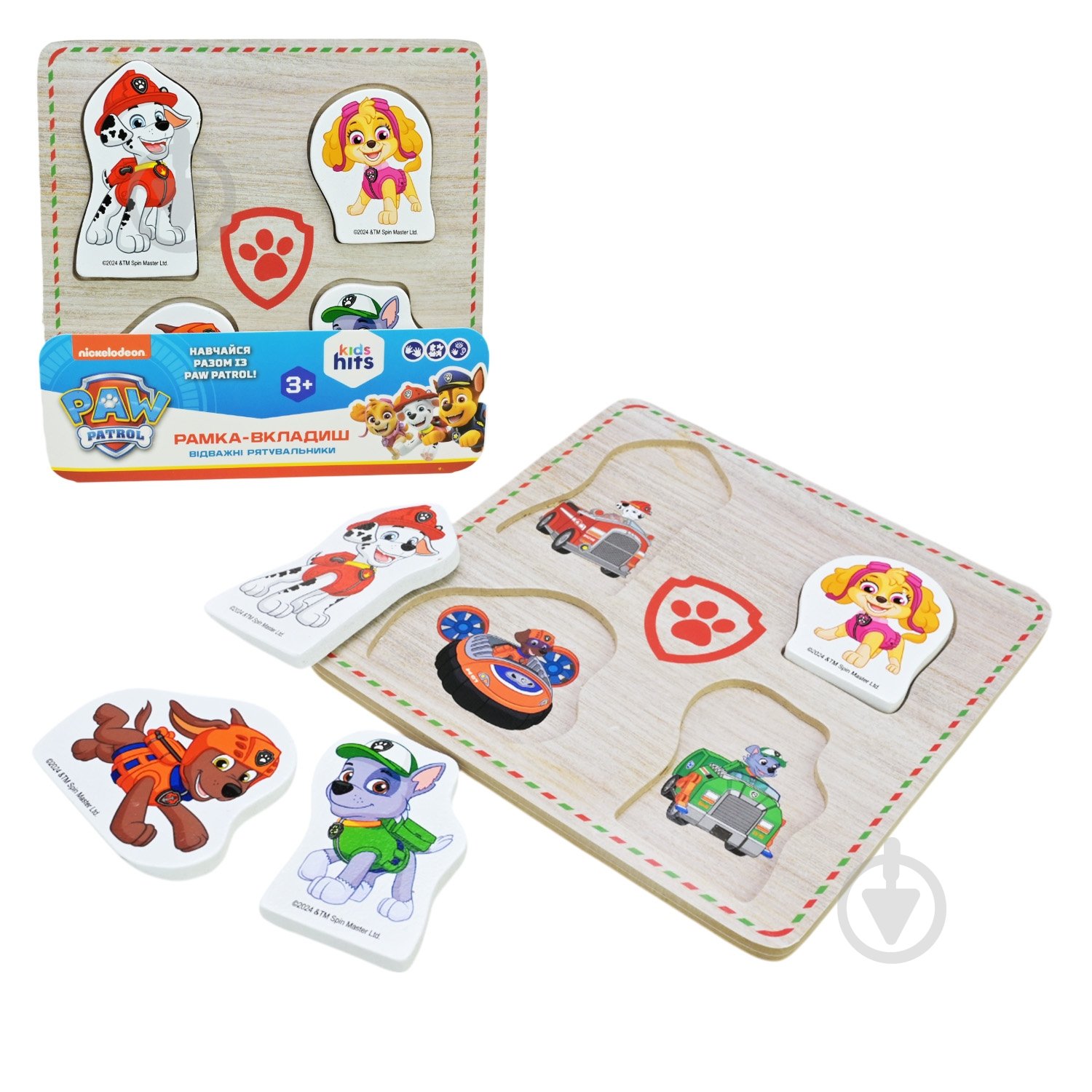 Пазл-вкладыш Shantou Paw Patrol Отважные спасатели KH20/052 - фото 1