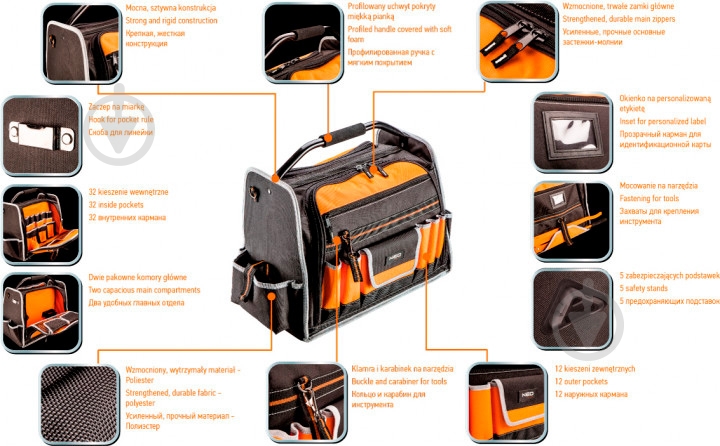 Сумка для инструментов NEO tools 84-301 - фото 2 Сумка для инструментов NEO tools 84-301 - фото 2