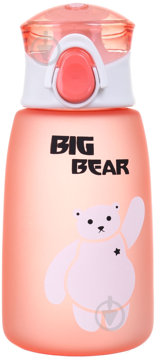 Пляшка для води Smart Kitchen by Flamberg Big Bear 350 мл коралова - фото 1