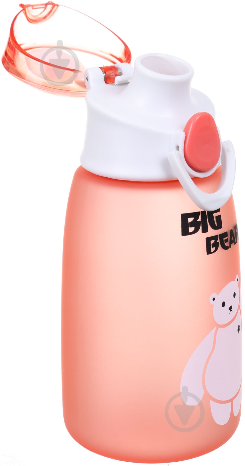 Пляшка для води Smart Kitchen by Flamberg Big Bear 350 мл коралова - фото 2