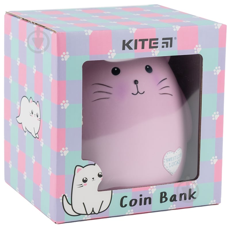 Копилка KITE pink cat K23-498-2 - фото 2 Копилка KITE pink cat K23-498-2 - фото 2