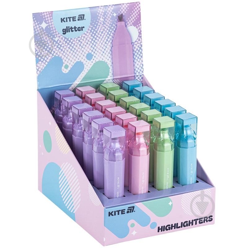 Маркер текстовый KITE Creative Glitter мульти K24-1146 - фото 3