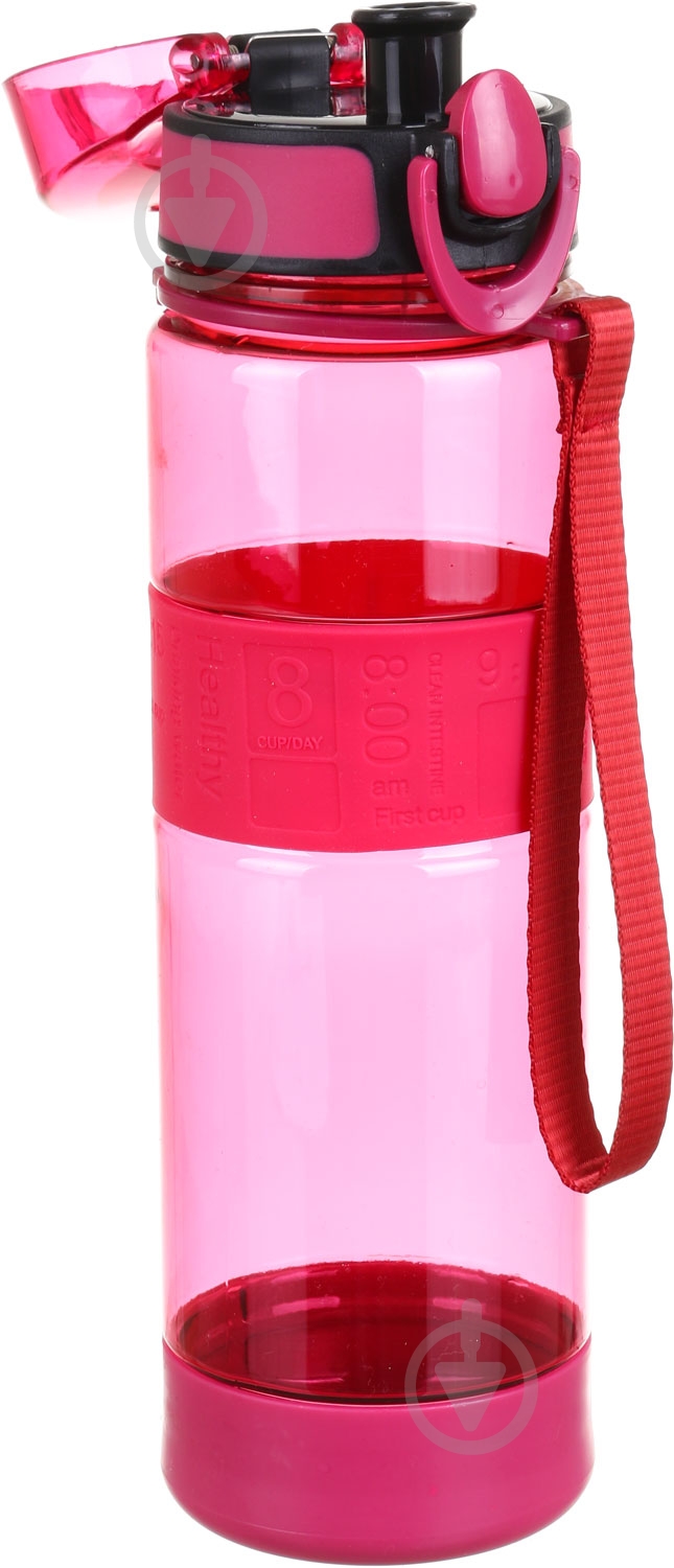 Пляшка для води Smart Kitchen by Flamberg Tourist 450 мл червона - фото 2