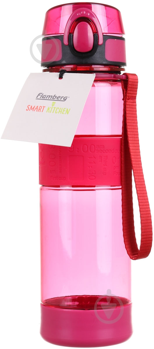 Пляшка для води Smart Kitchen by Flamberg Tourist 450 мл червона - фото 5
