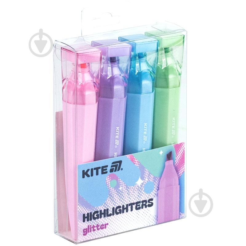 Набор маркеров текстовых KITE Glitter 4 шт. K24-1146-4 - фото 2