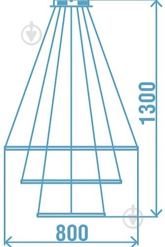 Люстра светодиодная Victoria Lighting 135 Вт белый Lanzo/SP3 - фото 3