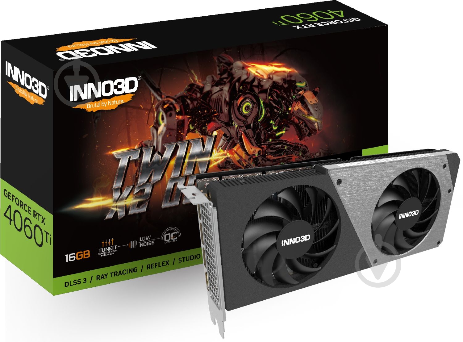 Відеокарта Inno3D GeForce RTX 4060 Ti 16GB GDDR6 128bit (N406T2-16D6X-178055N) - фото 3 Відеокарта Inno3D GeForce RTX 4060 Ti 16GB GDDR6 128bit (N406T2-16D6X-178055N) - фото 3