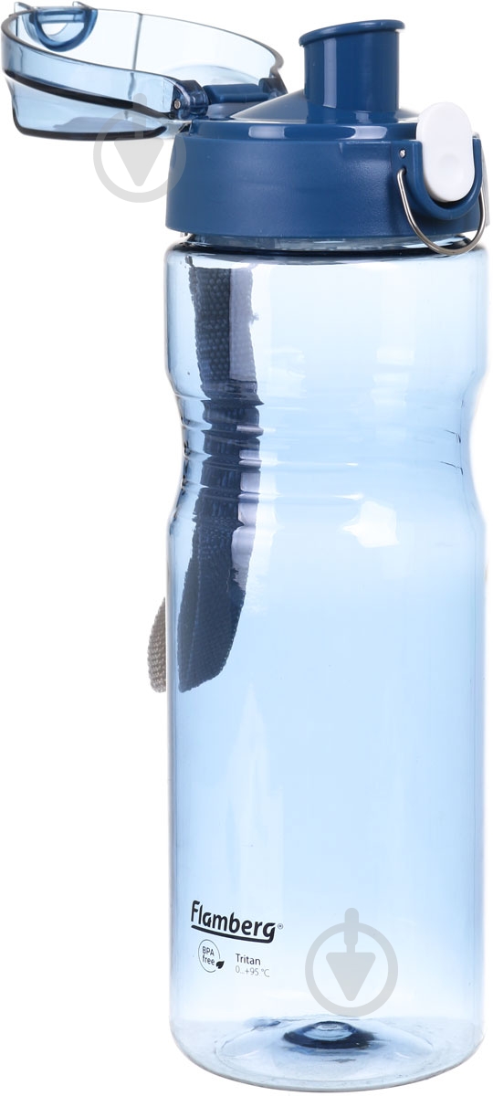 Пляшка для води Flamberg Sport 1000 мл синя - фото 2