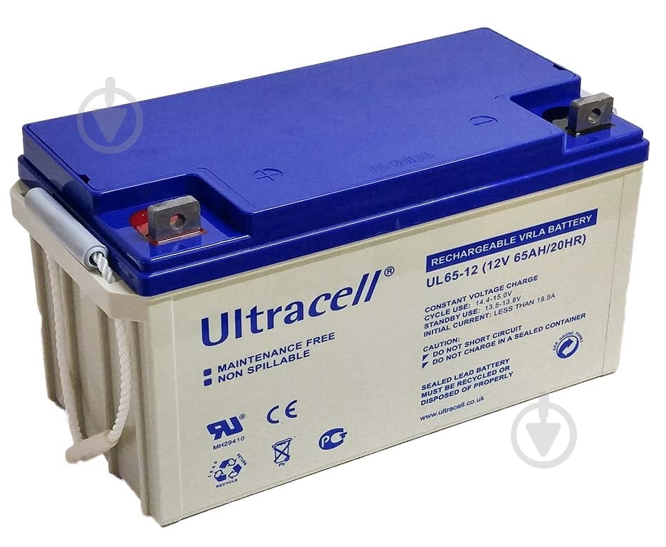 Батарея аккумуляторная Ultracell AGM UL65-12 12В 65Ач - фото 3 Батарея аккумуляторная Ultracell AGM UL65-12 12В 65Ач - фото 3