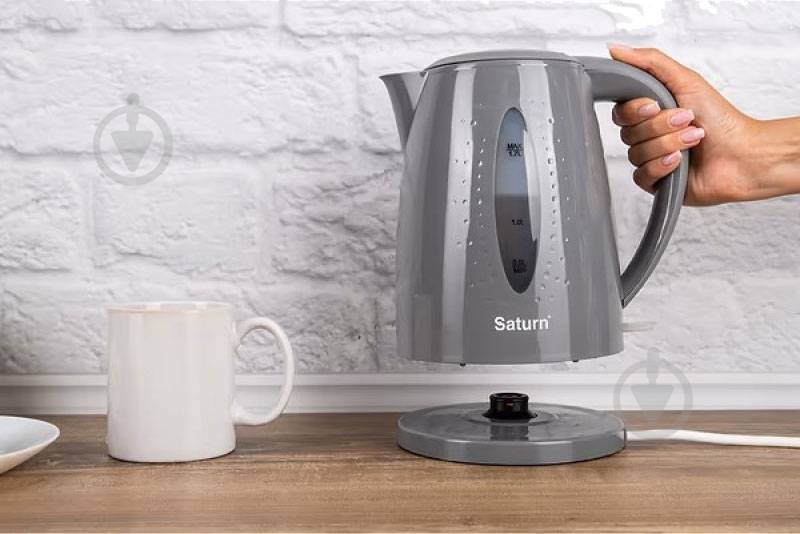 Электрочайник Saturn ST-EK8438U Grey - фото 5