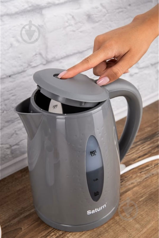 Электрочайник Saturn ST-EK8438U Grey - фото 4