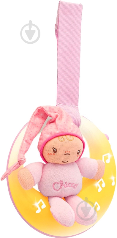 Игрушка музыкальная Chicco Good night Moon pink 02426.10 - фото 1