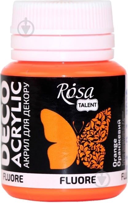 Акрил для декору помаранчевий 20 мл Rosa Talent - фото 1