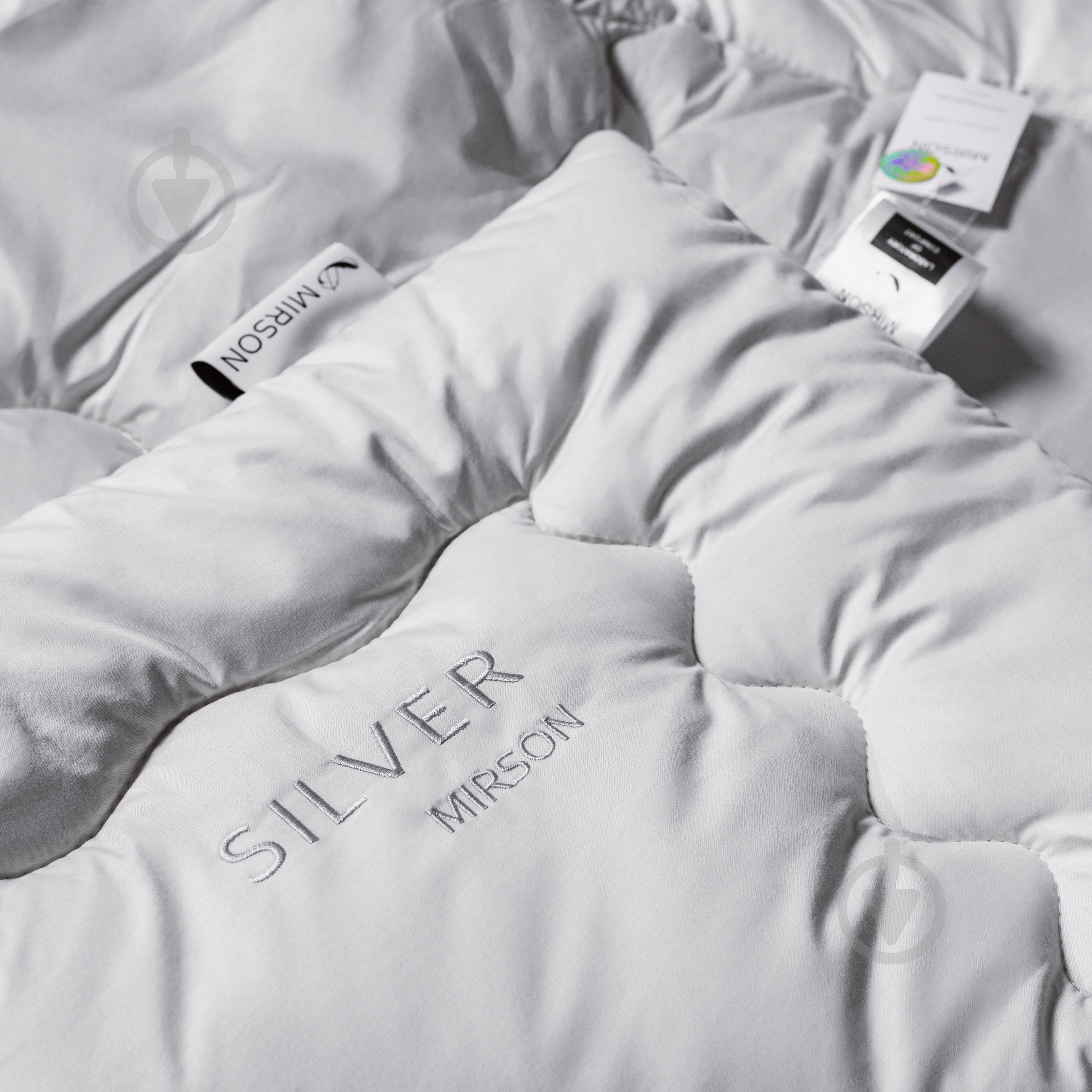 Одеяло антиаллергенное №1005 Silver Cloud Eco-Soft зима 172x205 см MirSon серебряный - фото 2 Одеяло антиаллергенное №1005 Silver Cloud Eco-Soft зима 172x205 см MirSon серебряный - фото 2