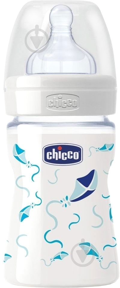 Бутылка Chicco Well-Being 150 мл для мальчика - фото 1