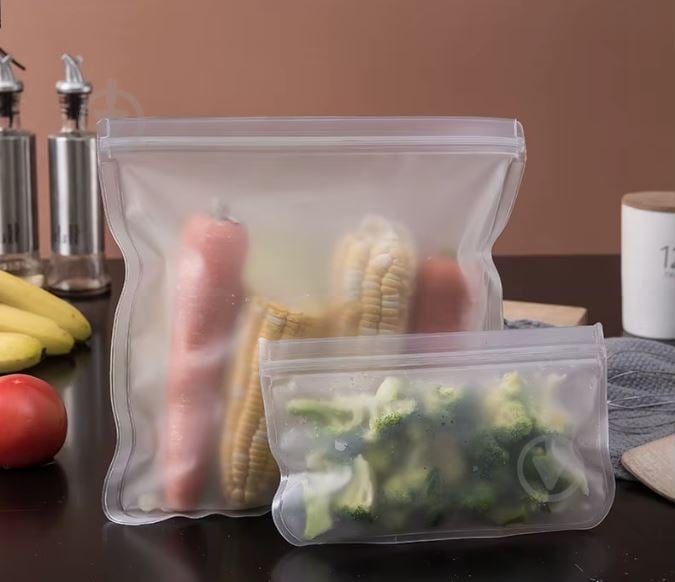 Набір силіконових пакетів Smart Kitchen by Flamberg Cuisine на zip-застібці 4 шт. 21,5х12,5 см - фото 6