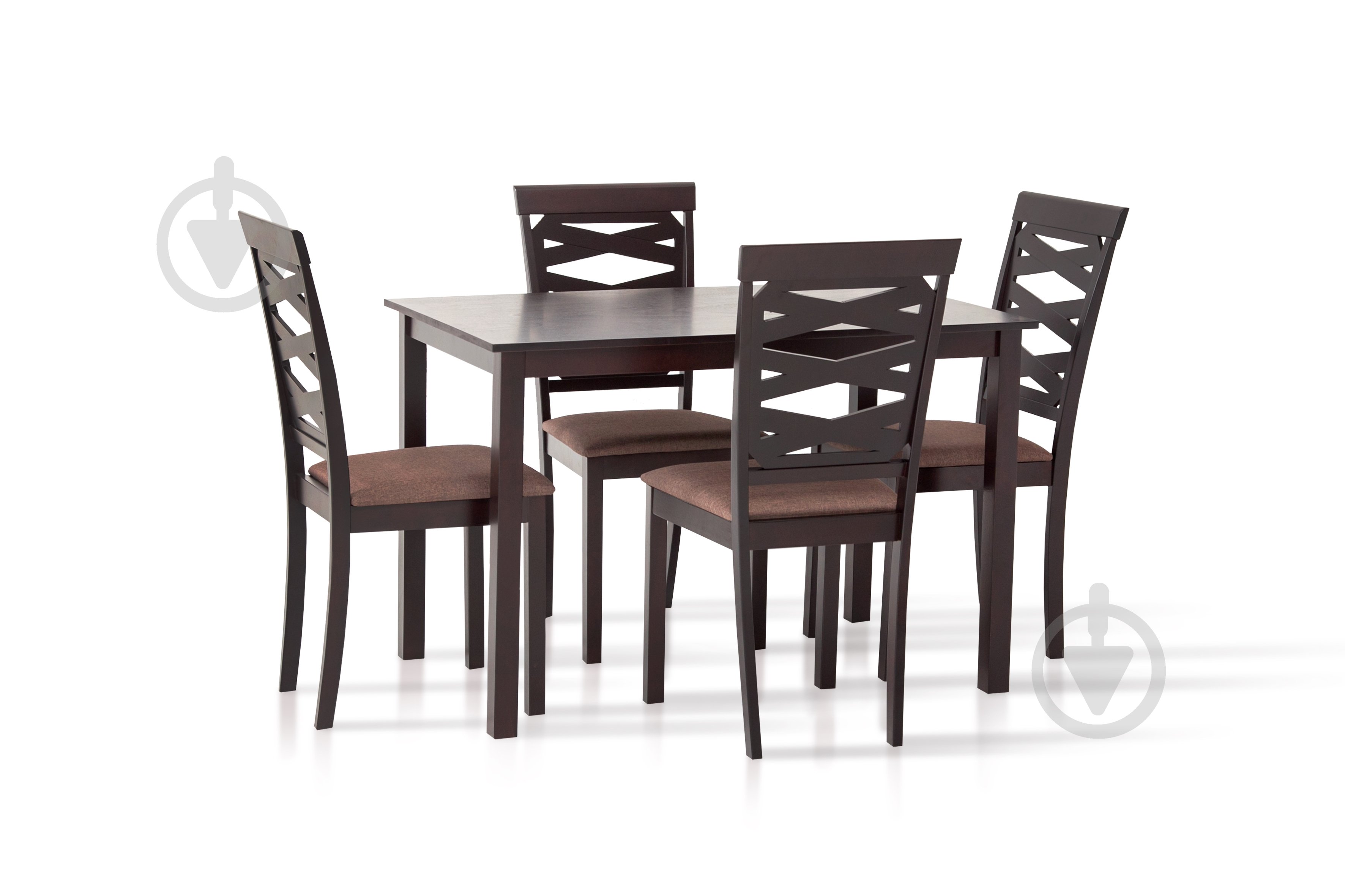 Комплект стол и стул Мікс Меблі Бродвей (1+4) Венге-шоколад 1100x700x740мм шоколад/венге - фото 3 Комплект стол и стул Мікс Меблі Бродвей (1+4) Венге-шоколад 1100x700x740мм шоколад/венге - фото 3