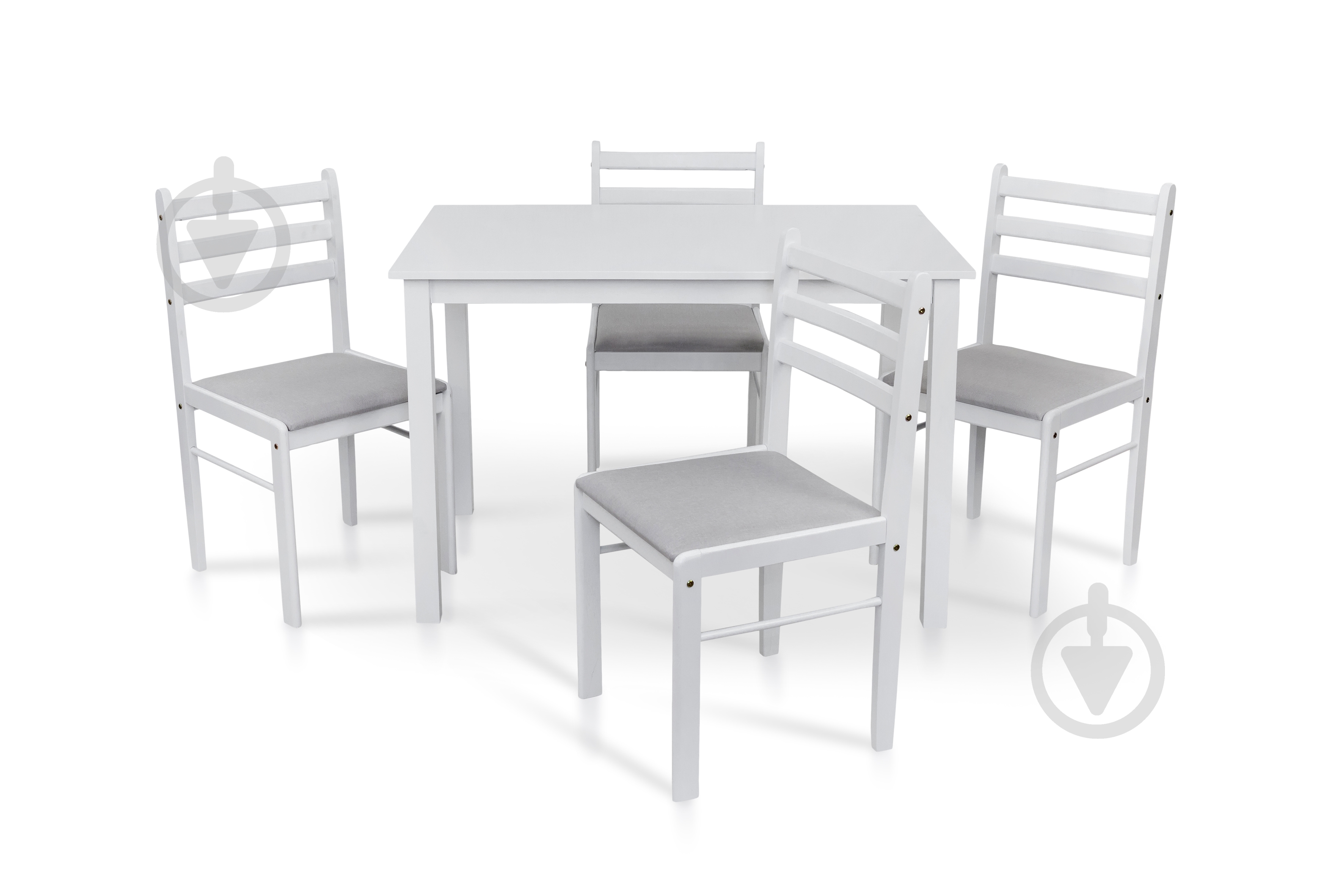 Комплект стол и стул Мікс Меблі Джерси белый 1100x700x740мм белый/венге - фото 2 Комплект стол и стул Мікс Меблі Джерси белый 1100x700x740мм белый/венге - фото 2