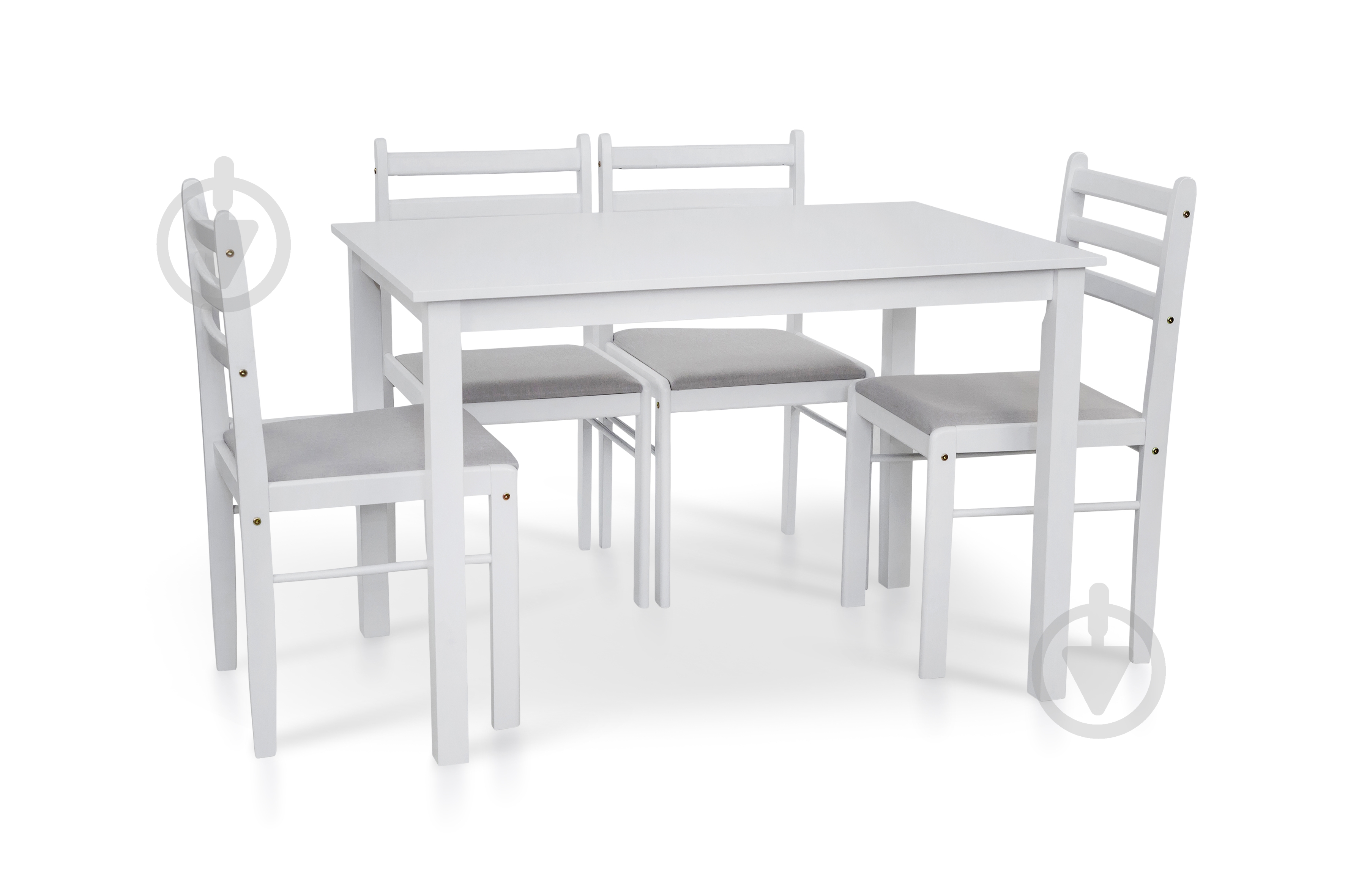 Комплект стол и стул Мікс Меблі Джерси белый 1100x700x740мм белый/венге - фото 3 Комплект стол и стул Мікс Меблі Джерси белый 1100x700x740мм белый/венге - фото 3