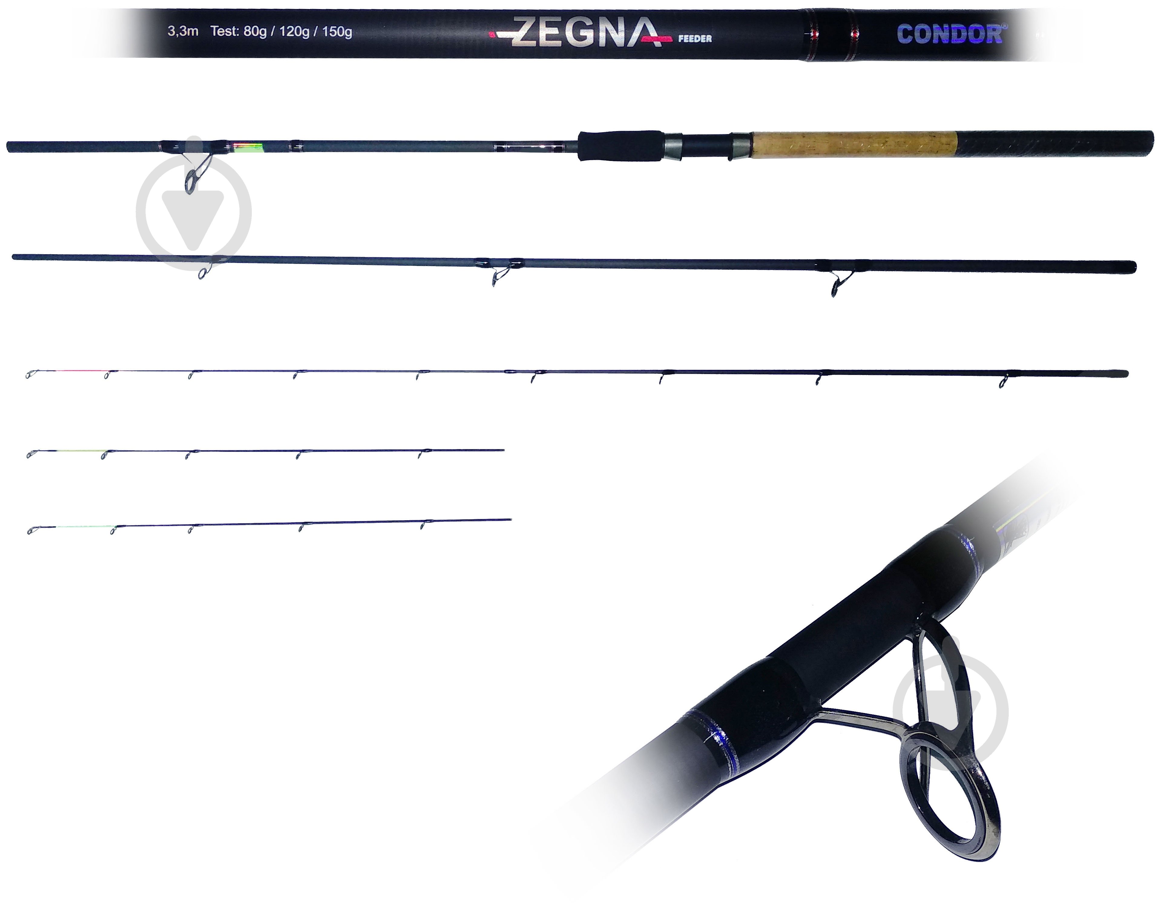 Фидерное удилище Condor 330 см 80-150 Zegna FEEDER - фото 1