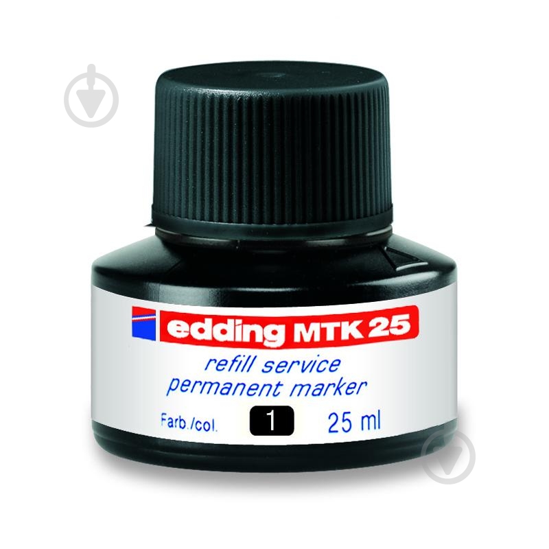 Чернила для е-300, е-330 черный e-MTK25/01 Edding 1 шт. - фото 1