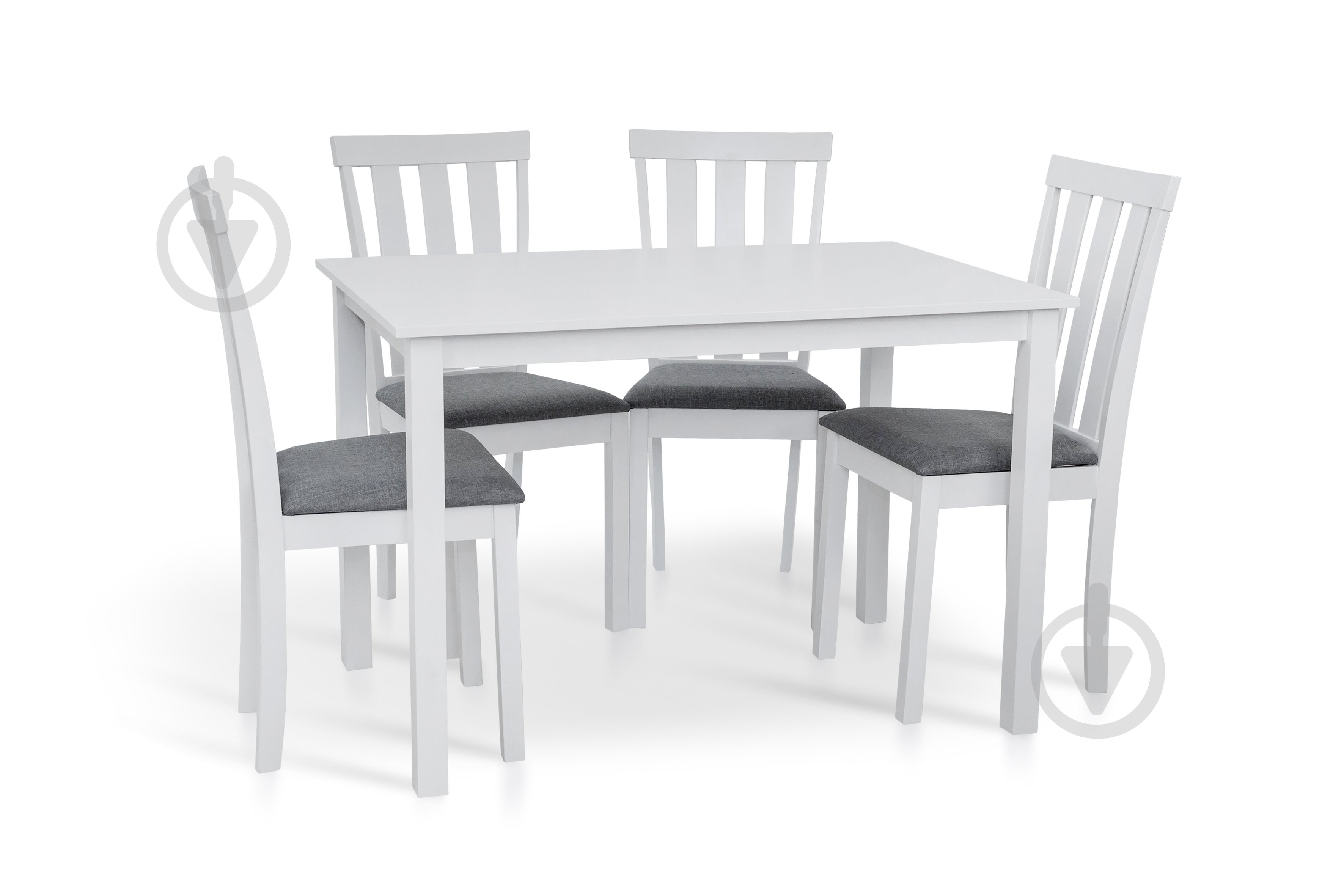 Комплект стол и стул Мікс Меблі Юджин белый 1100x700x740мм белый/белый - фото 5 Комплект стол и стул Мікс Меблі Юджин белый 1100x700x740мм белый/белый - фото 5