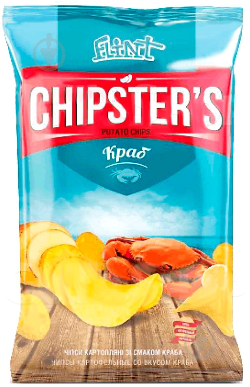 Чипсы Flint натуральные Краб 25 г - фото 1 Чипсы Flint натуральные Краб 25 г - фото 1