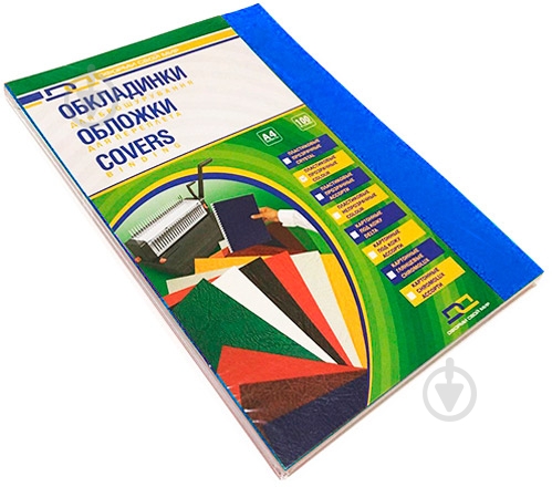 Обложка для брошюрования DA ПВХ А4 прозрачный/синий 1220102020200 180 мкм 100 шт. - фото 2