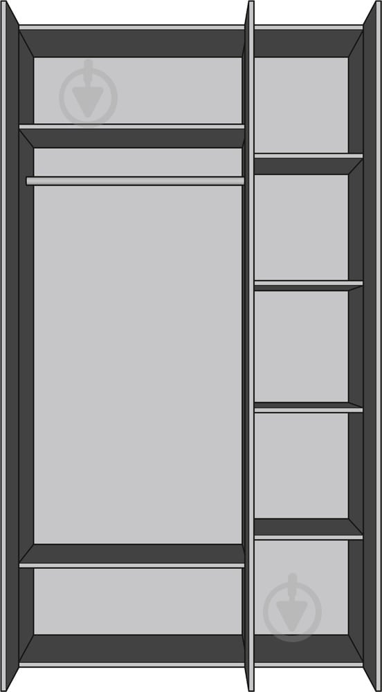 Шафа Світ Меблів Алекса 3ДЗ (120) 2200х1200х590 мм індастріал / - фото 2 Шафа Світ Меблів Алекса 3ДЗ (120) 2200х1200х590 мм індастріал / - фото 2