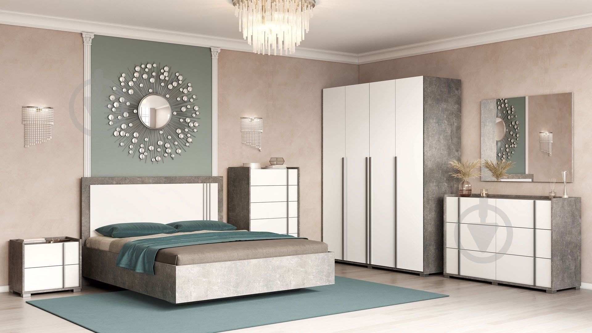 Шафа Світ Меблів Алекса 3ДЗ (120) 2200х1200х590 мм індастріал / - фото 4 Шафа Світ Меблів Алекса 3ДЗ (120) 2200х1200х590 мм індастріал / - фото 4