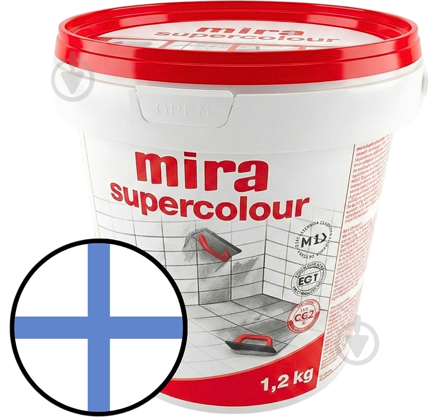 Затирка для плитки Mira Supercolour 2800 1.2 кг синий - фото 1