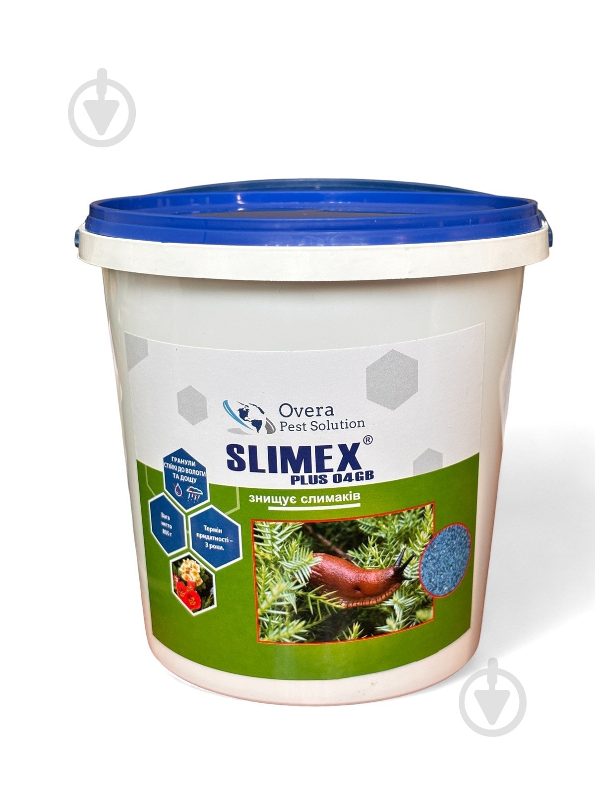 Інсектицид Slimex Plus від слимаків та равликів 04 GB відро 800 г синій - фото 1