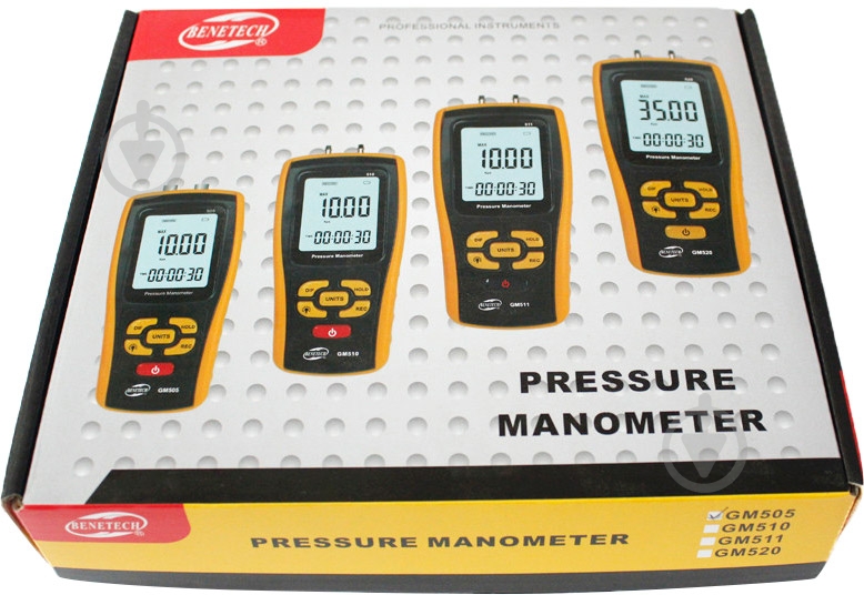 Микроманометр дифференциальный BENETECH GM505 - фото 5