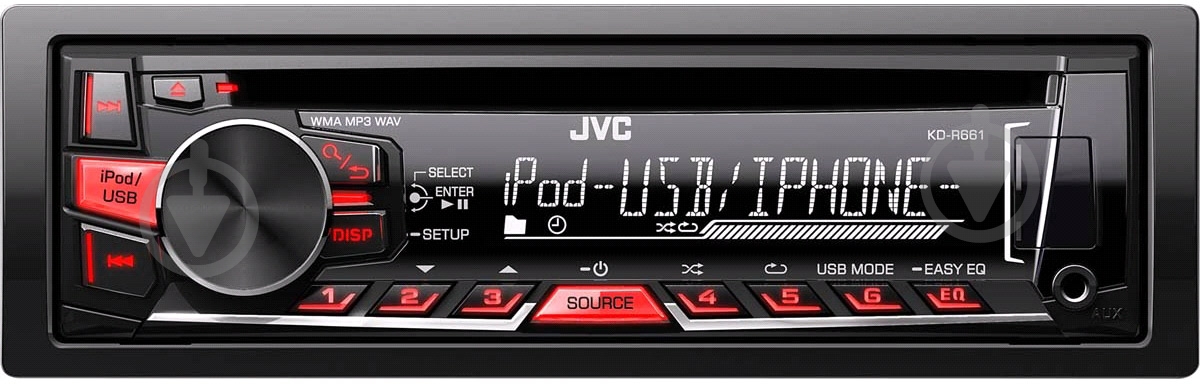 Автомагнитола JVC KD-R661EY - фото 1