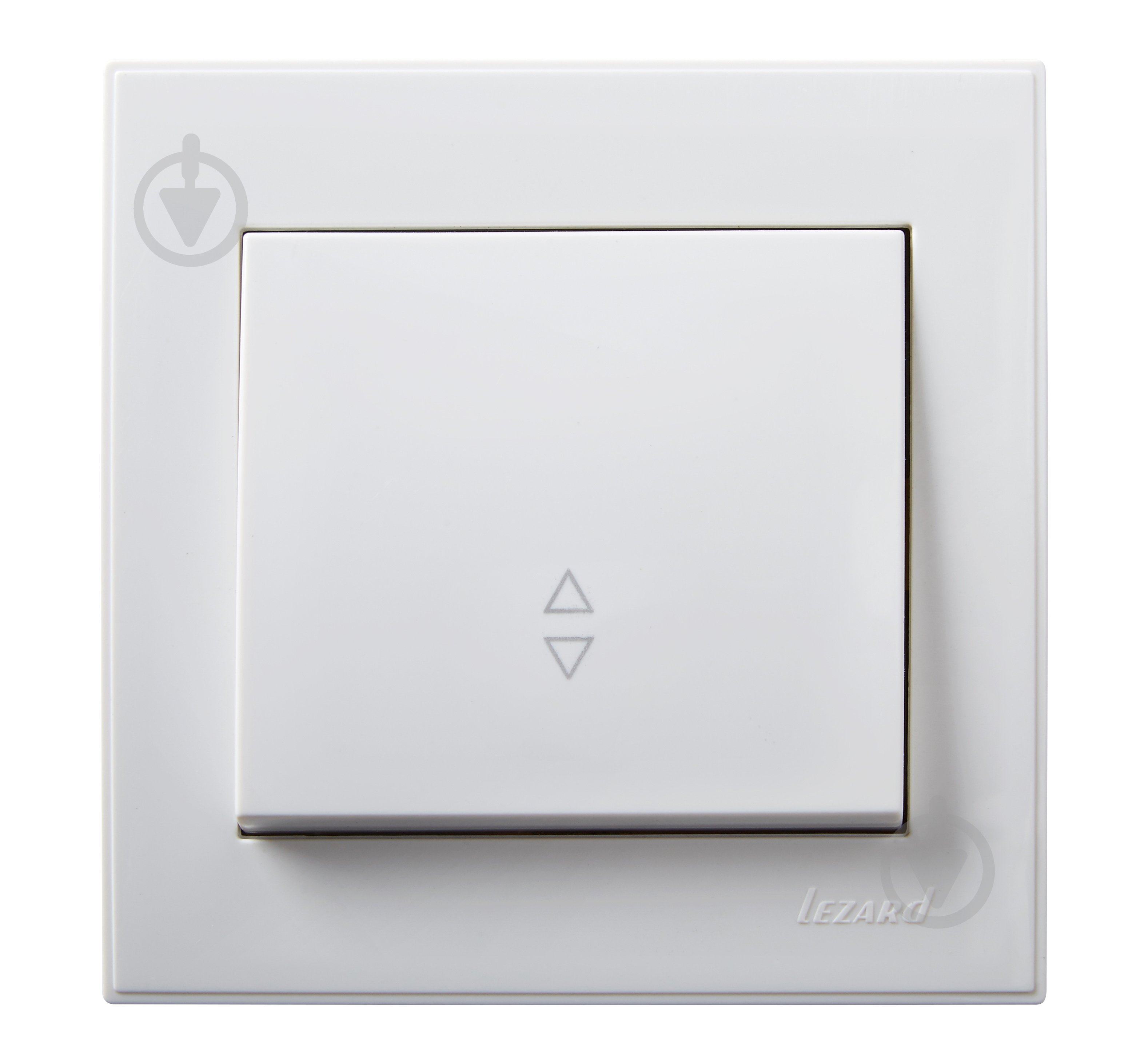 Вимикач прохідний одноклавішний Lezard Rain без підсвітки білий 703-0288-105 - фото 1 Вимикач прохідний одноклавішний Lezard Rain без підсвітки білий 703-0288-105 - фото 1