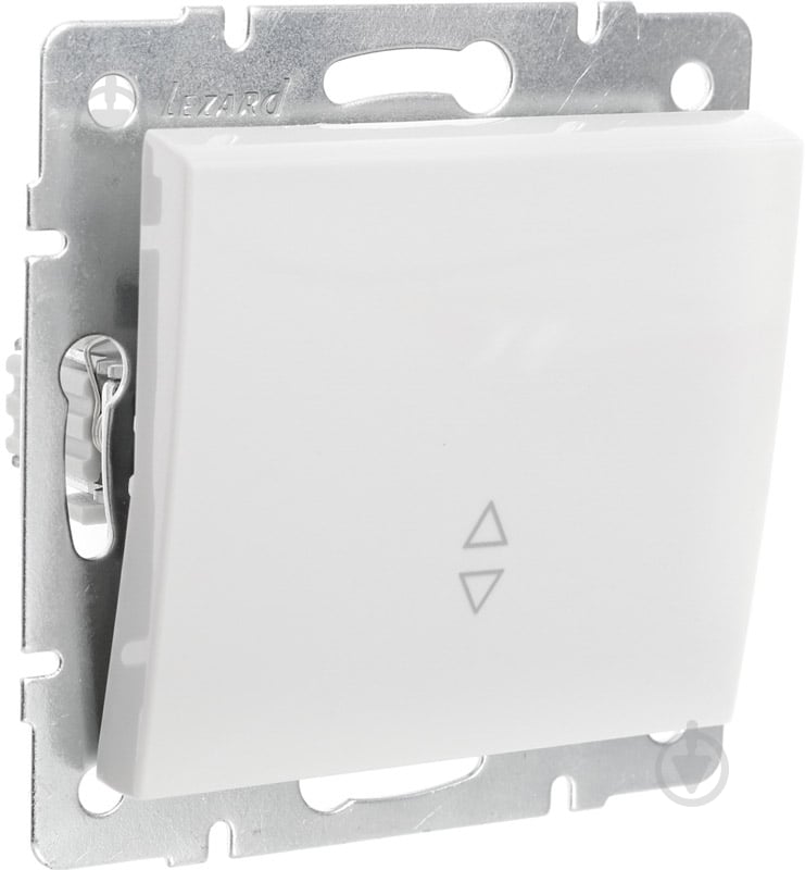 Вимикач прохідний одноклавішний Lezard Rain без підсвітки білий 703-0288-105 - фото 3 Вимикач прохідний одноклавішний Lezard Rain без підсвітки білий 703-0288-105 - фото 3