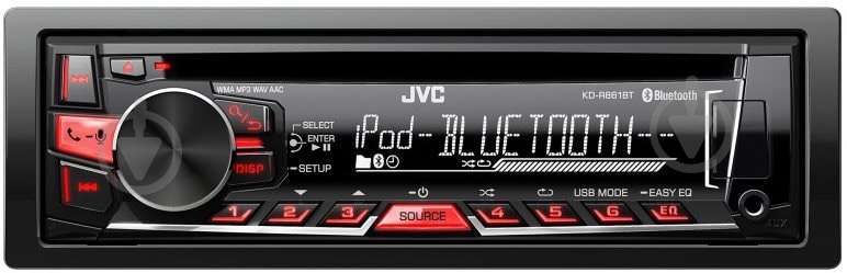 Автомагнитола JVC KD-R861BTEY - фото 1