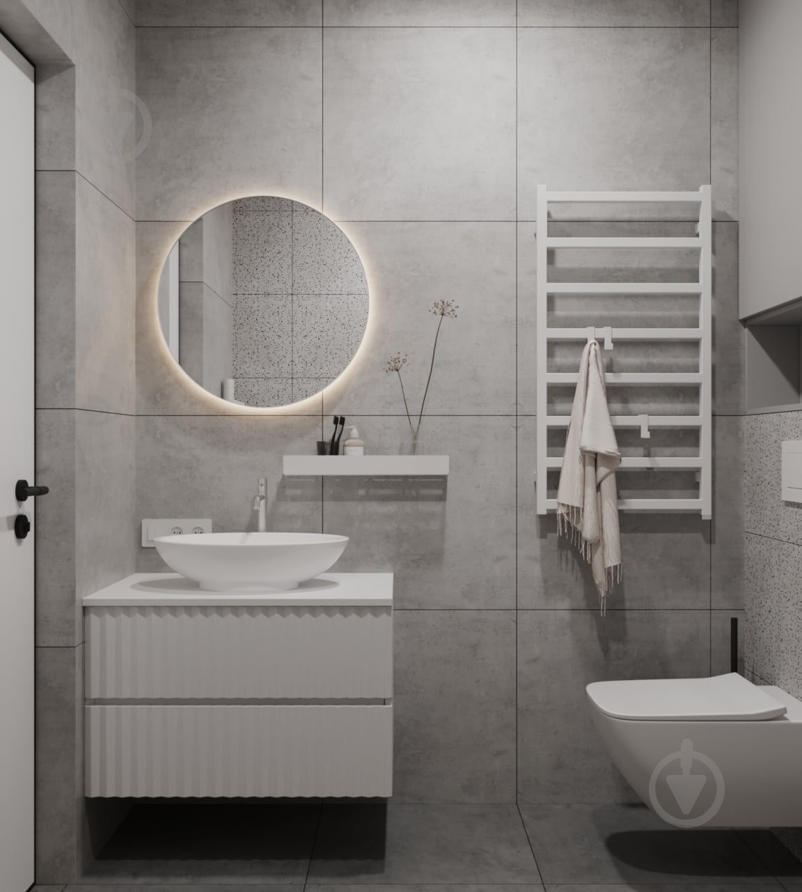 Тумба підвісна Сансервіс «MARBLE-80» під умивальник ELITE-80 - фото 4