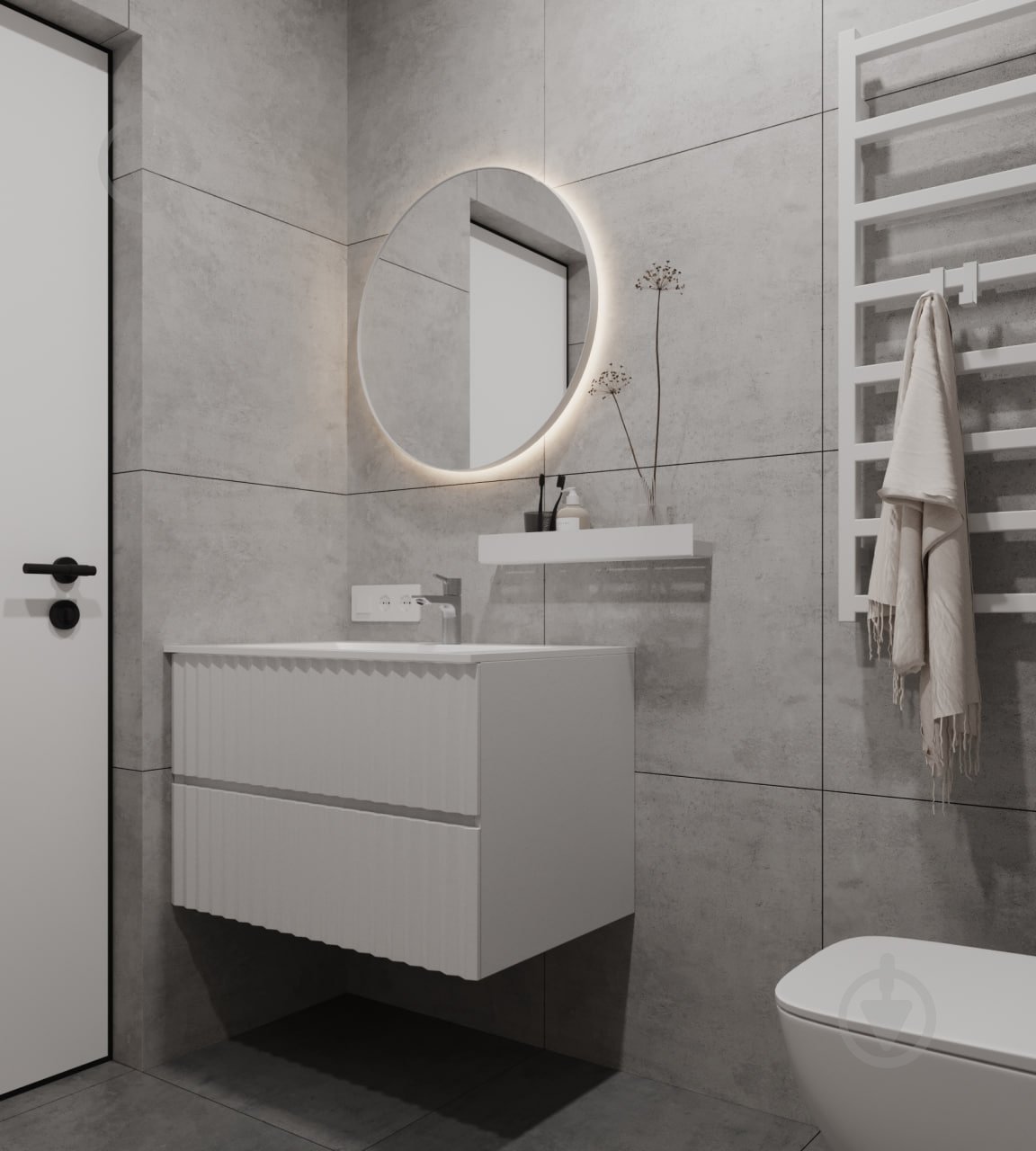 Тумба підвісна Сансервіс «MARBLE-80» під умивальник ELITE-80 - фото 6