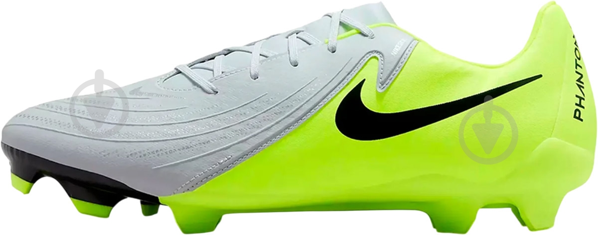 Бутси Nike Phantom Gx II Academy Fg/Mg FD6723-003 р.44,5 сірий із зеленим - фото 2 Бутси Nike Phantom Gx II Academy Fg/Mg FD6723-003 р.44,5 сірий із зеленим - фото 2