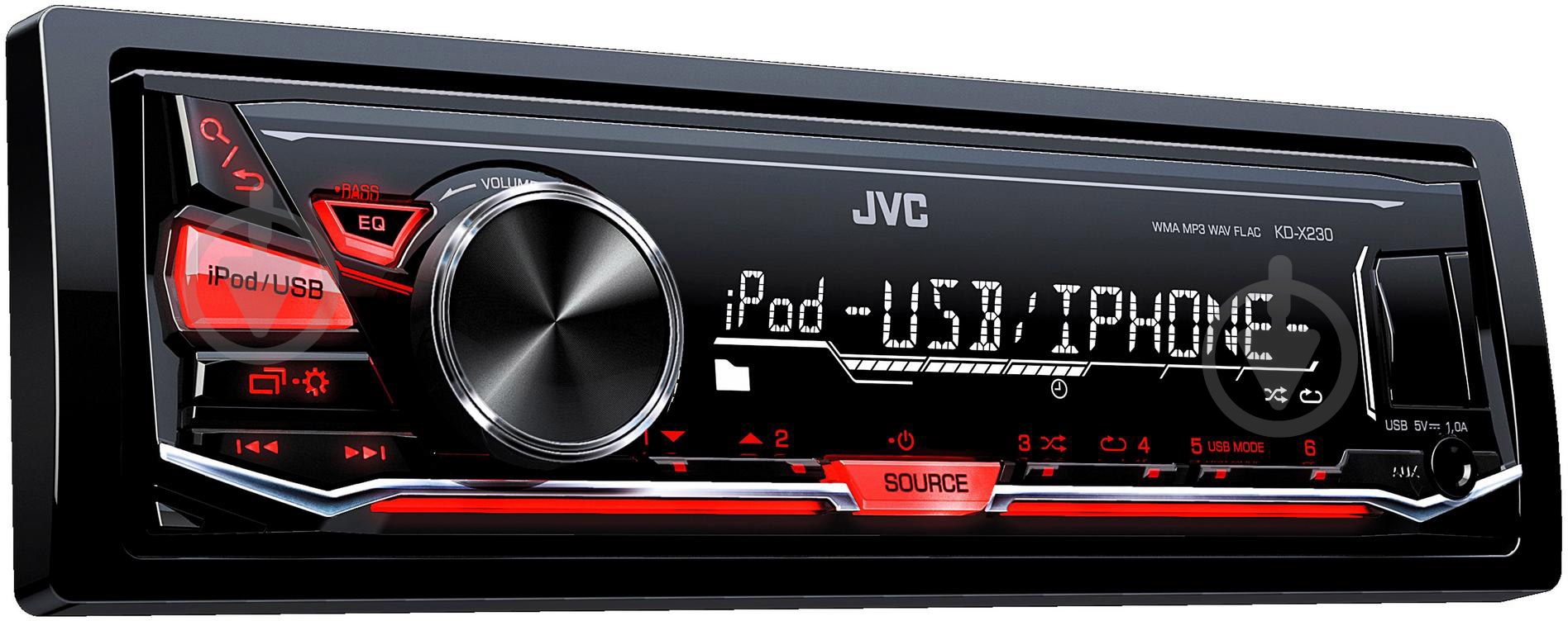 Автомагнитола JVC KD-X230 - фото 2