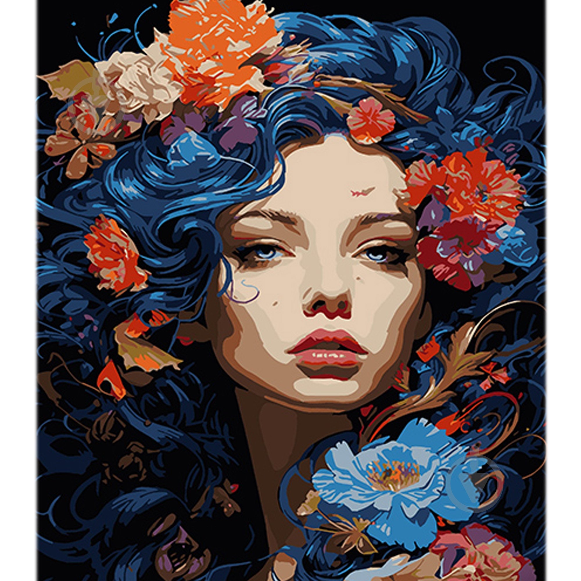 Набір для розпису за номерами Strateg на чорному фоні в асортименті 40х50 см - фото 1 Набір для розпису за номерами Strateg на чорному фоні в асортименті 40х50 см - фото 1