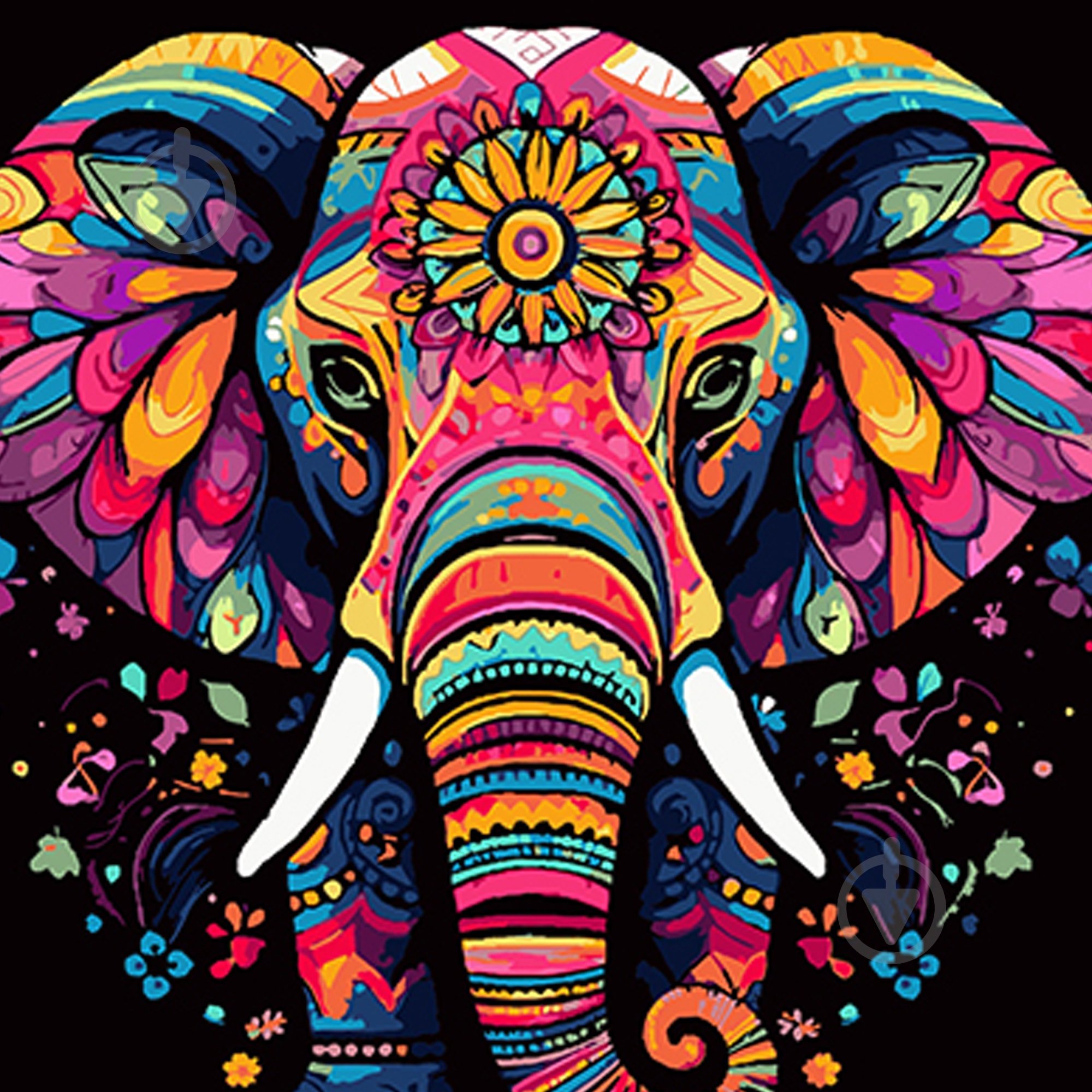 Набір для розпису за номерами Strateg на чорному фоні в асортименті 40х50 см - фото 5 Набір для розпису за номерами Strateg на чорному фоні в асортименті 40х50 см - фото 5