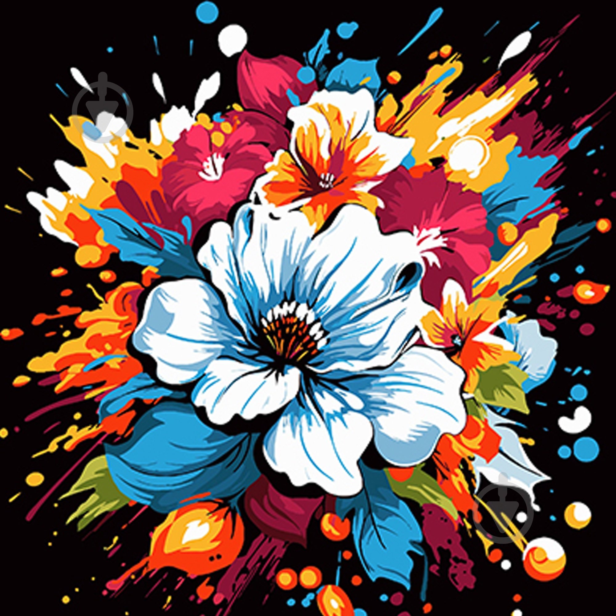 Набір для розпису за номерами Strateg на чорному фоні в асортименті 40х50 см - фото 2 Набір для розпису за номерами Strateg на чорному фоні в асортименті 40х50 см - фото 2