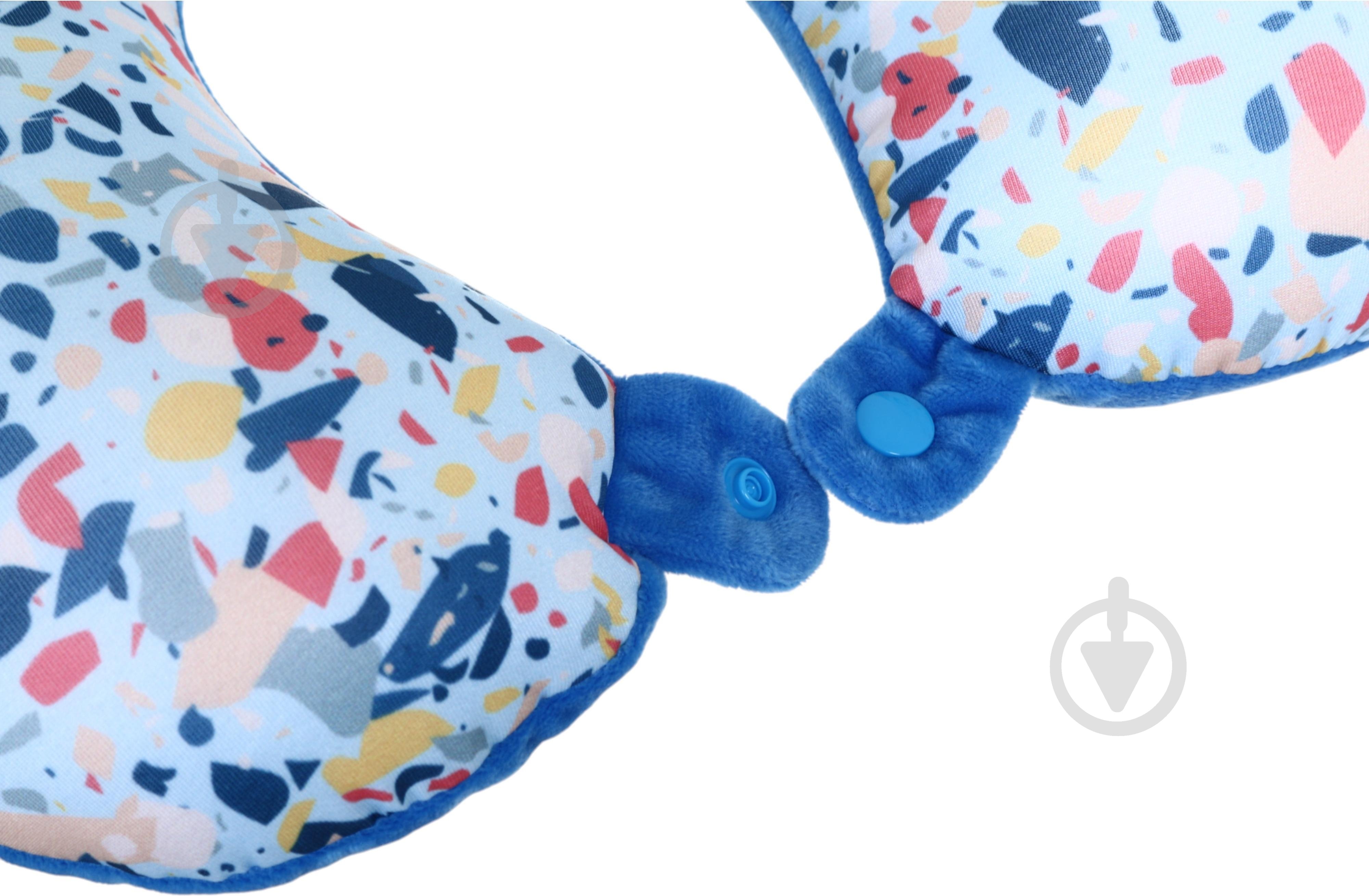 Подушка дорожня Confetti Blue Luna 30x30 см різнокольоровий - фото 5