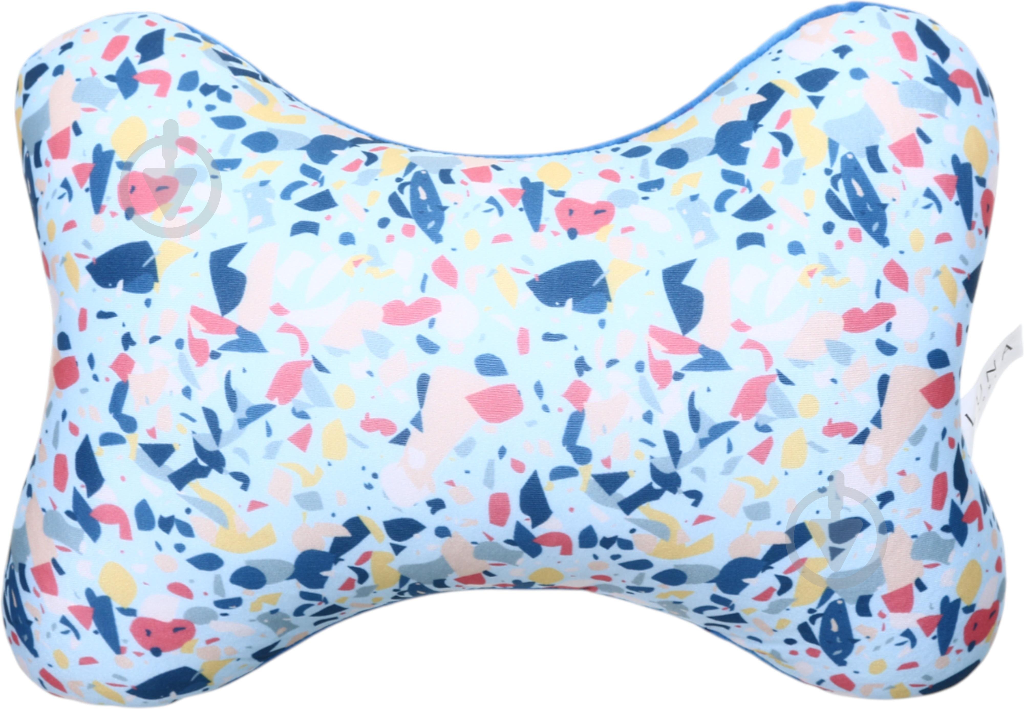 Подушка дорожня Confetti Blue Luna 30x16 см різнокольоровий - фото 1