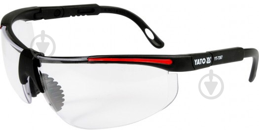 Очки защитные YATO открытые прозрачные 12/240 YT-7367 - фото 1